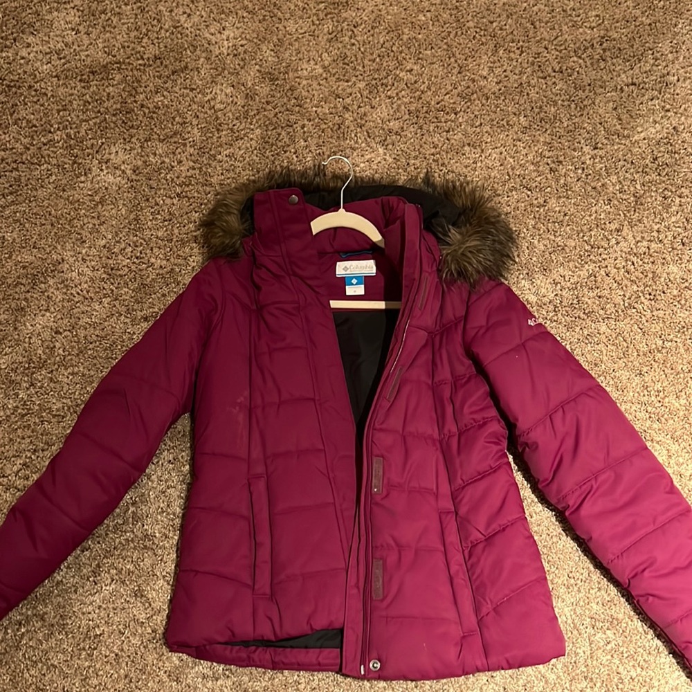 columbia purple winter jacket